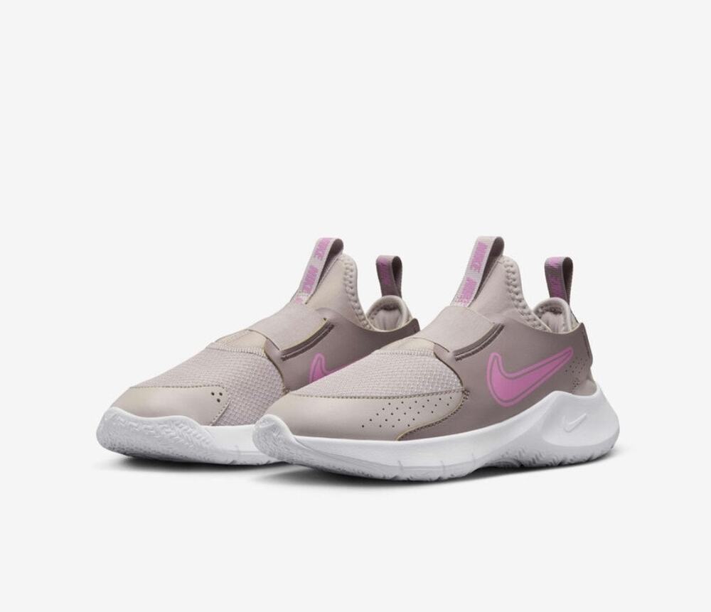Nike Flex Runner Kids Sneakers Pink Swoosh Slip On Athletic Shoes 12.5C